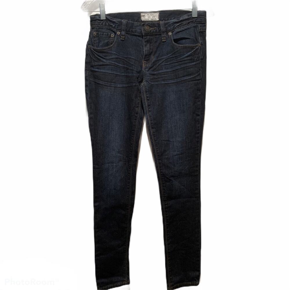 Free People Women's Jeans Straight Slim Fit